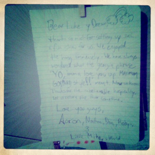 Aaron Roche letter