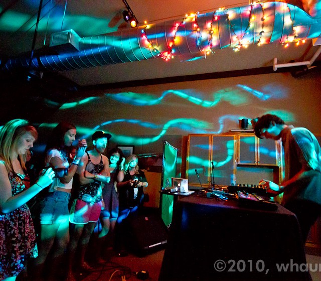Washed Out (Ernest Greene) performs at The 567 in downtown Macon, GA on April 17, 2010. Photo by William Haun, © 2010 whaun.com