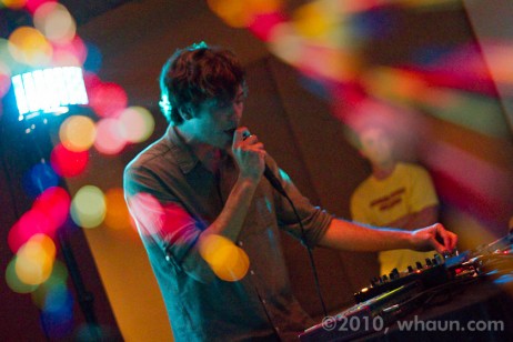 Washed Out (Ernest Greene) performs at The 567 in downtown Macon, GA on April 17, 2010. Photo by William Haun, © 2010 whaun.com
